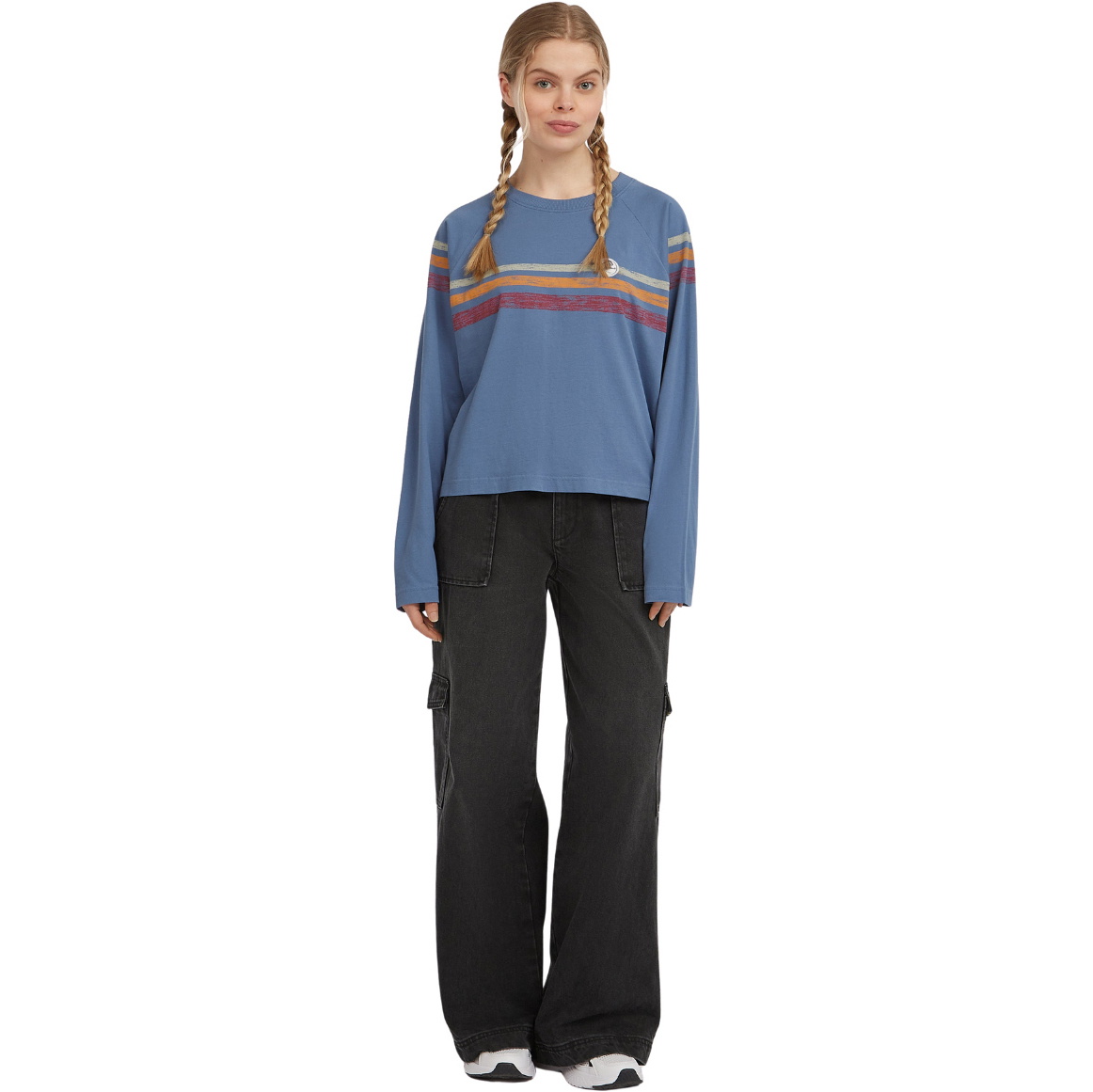 2025 O'Neill Womens O'Riginals Denim Cargo Pants 1550161 - Black Out